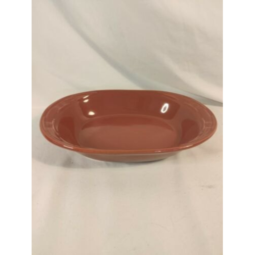 Longaberger Pottery Woven Traditions Paprika Oval Casserole Baking Serving Dish